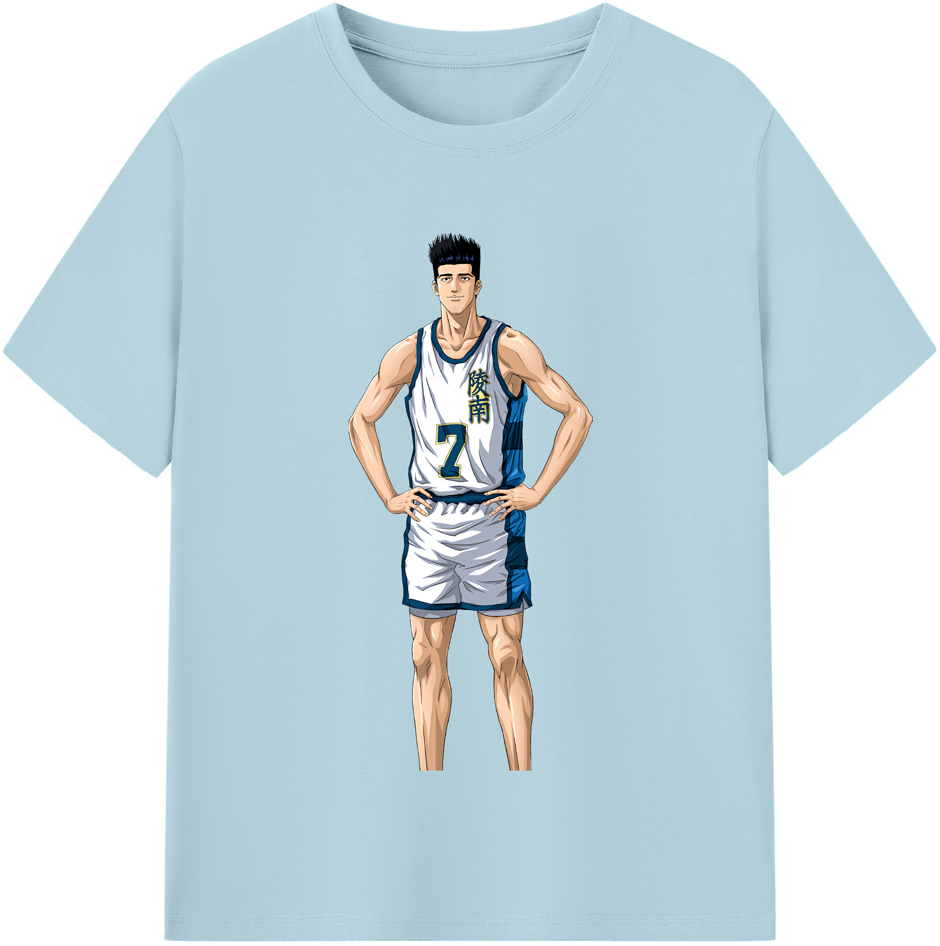 SLAM DUNK／スラムダンク 綿100％半袖Tシャツ（フロントプリント）